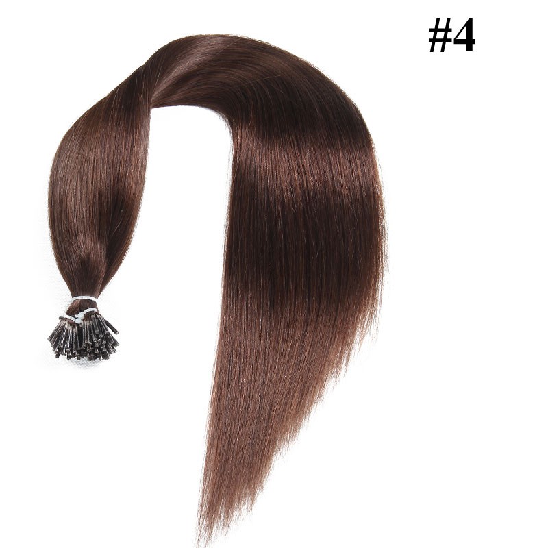 Idolra Affordable Malaysian Remy Human Hair Extensions Straight Pre Bonded Keratin Fusion I Tip Hair Extensions